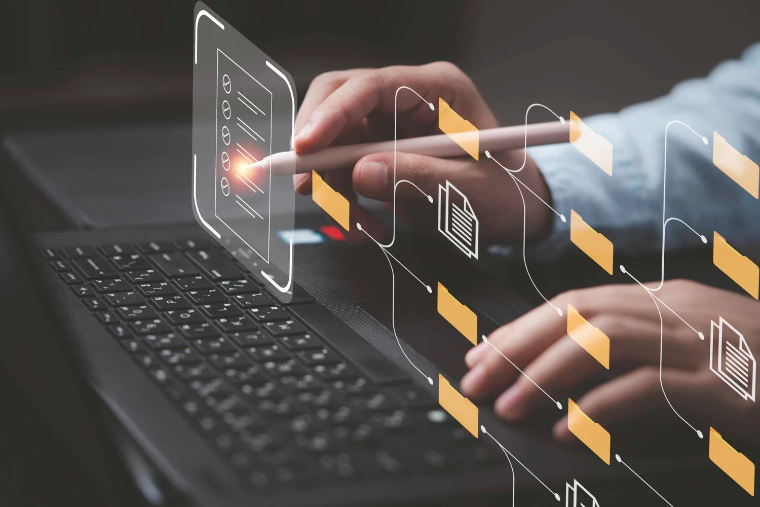 Operaciones de grabación y tratamiento de datos y documentos